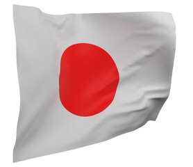 Japan flag isolated