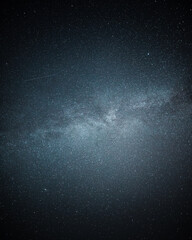 Blue starry milky way astro background
