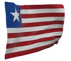 Liberia flag isolated