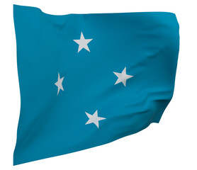 Micronesia flag isolated