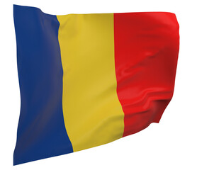 Fototapeta premium Romania flag isolated