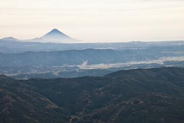 金峯山より望む開聞岳