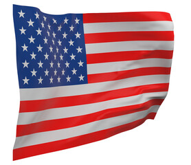 Fototapeta premium United States flag isolated