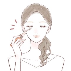 女性　ホットビューラー　まつ毛