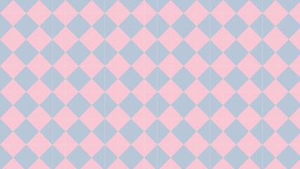 Pink and blue rhombuses seamless pattern