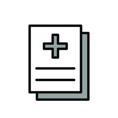 Illustration Vector graphic of  medical report icon