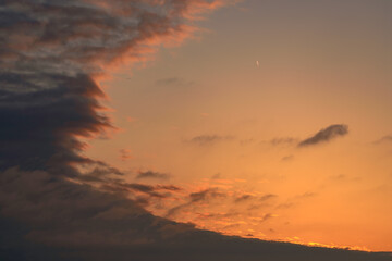 sunset in the clouds