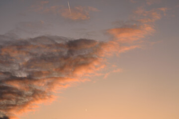 sunset in the clouds