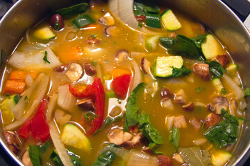 Moms Homemade Vegetable Soup, Its Good For You