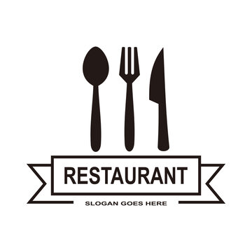 restaurant vector icon logo design