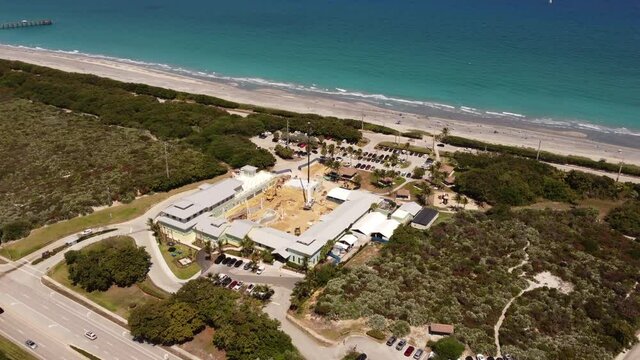 Loggerhead Marinelife Center Juno Beach aerial drone footage