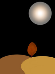 Set View of Natural Hand Drawing Wall Art