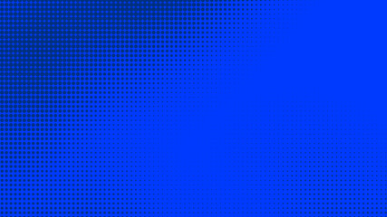 Dots halftone blue color pattern gradient texture with technology digital background. Dots pop art comics style with summer concept design.