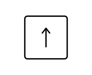 Upload flat icon. Thin line signs for design logo, visit card, etc. Single high-quality outline symbol for web design or mobile app. Upload outline pictogram.