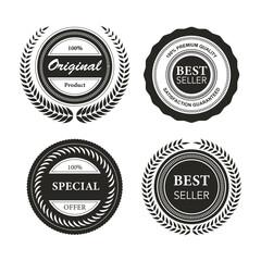 Collection of premium vector badges & packaging labels