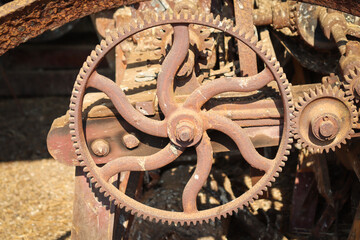 old rusty gear