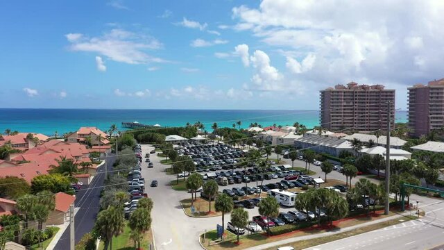 Aerial video Juno Beach Park Florida