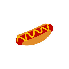 Hot dog icon design template vector illustration