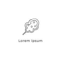 Amusement park logo icon design concept with pen sketch style