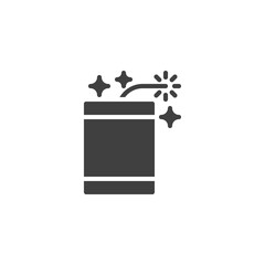 Firecracker, firework vector icon