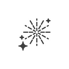 Festive firework vector icon