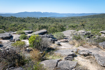 stone path in the mountains