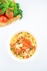 Nutritious and delicious tomato egg soup