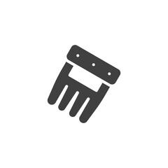 BBQ meat claws vector icon