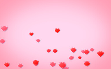 Red and pink heart. valentine's day abstract background with hearts.