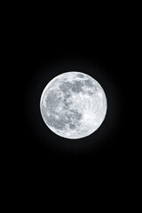 Full worm moon from Madrid on March 28, 2021