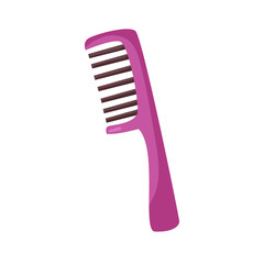 Vector purple comb hair comb