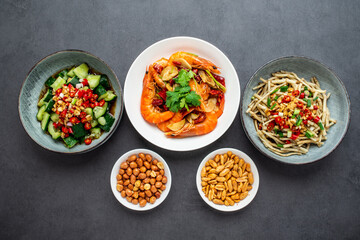A table of Chinese food, home cooking, delicacies