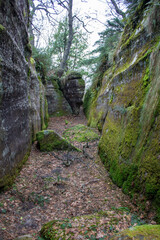 Magical place of giant stones and narrow passages in the mountain.