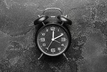 Alarm clock on dark background