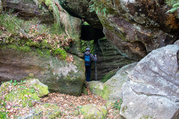 Magical place of giant stones and narrow passages in the mountain.