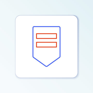 recommend clip art: Line Chevron icon isolated on white background. Military badge sign. Colorful outline concept. Vector