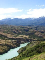 Fototapeta na wymiar Río Baker, Carretera Austral, Patagonia, Chile 
