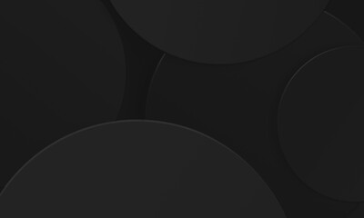 Circles black gray texture background. Simple modern design use for template cover business concept.
