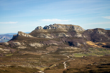 Landscape of the Cantabrian Mountains in Espinosa de los Monteros