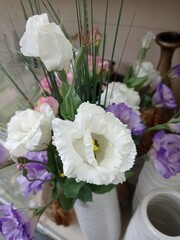 Fototapeta premium bouquet of flowers, artificial flowers