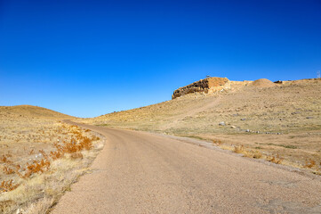 Tall-e Takht, or the Throne Hill, also known as Solomon's mother's throne, located in Pasargadae,...