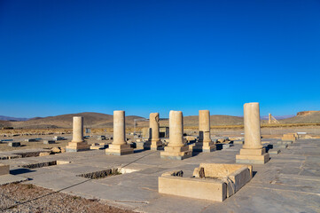 Ruins of the Private Palace at the ancient capital of the Achaemenid empire, Pasargadae, near Shiraz in Iran