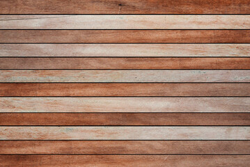 top view vintage aged brown color wood stripe horizontal backgrounds texture for design as presentation,promote product or banner,ads and web concept	