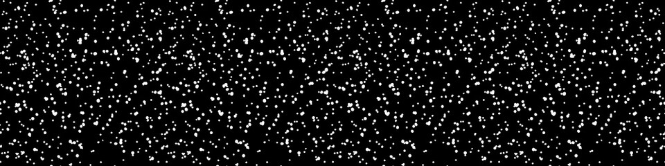 Space stars background, night sky. Abstract Cosmos texture. Splash vector seamless pattern. White spots, dots on black backdrop