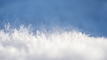 gros plan sur la neige