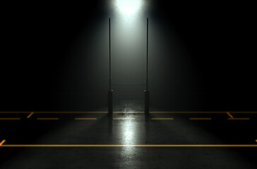 Futuristic Rustic Rugby Posts
