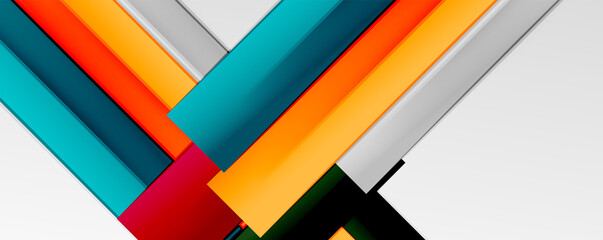 Color abstract lines trendy geometric background for business or technology presentation, internet poster or web brochure cover, wallpaper