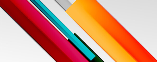 Multicolored lines background. Design template for business or technology presentations, internet posters or web brochure covers