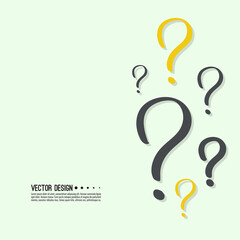 Hand drawn question mark.