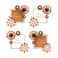 decorative flower illustration. Perfect for design projects, background, social media post , banner